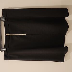 Calvin Klein Black Mini Skirt with Gold Accent